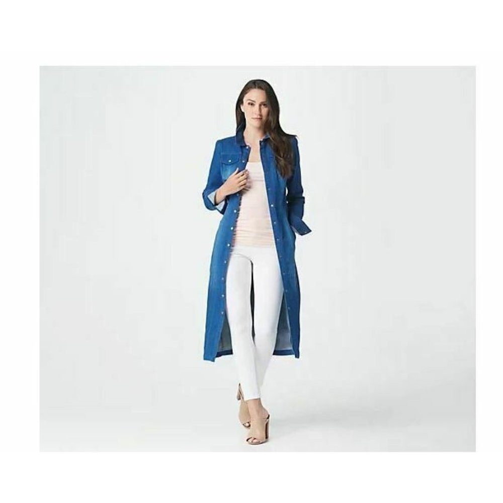 G.I.L.I. got it love it Women's Sz 0 Denim Duster
